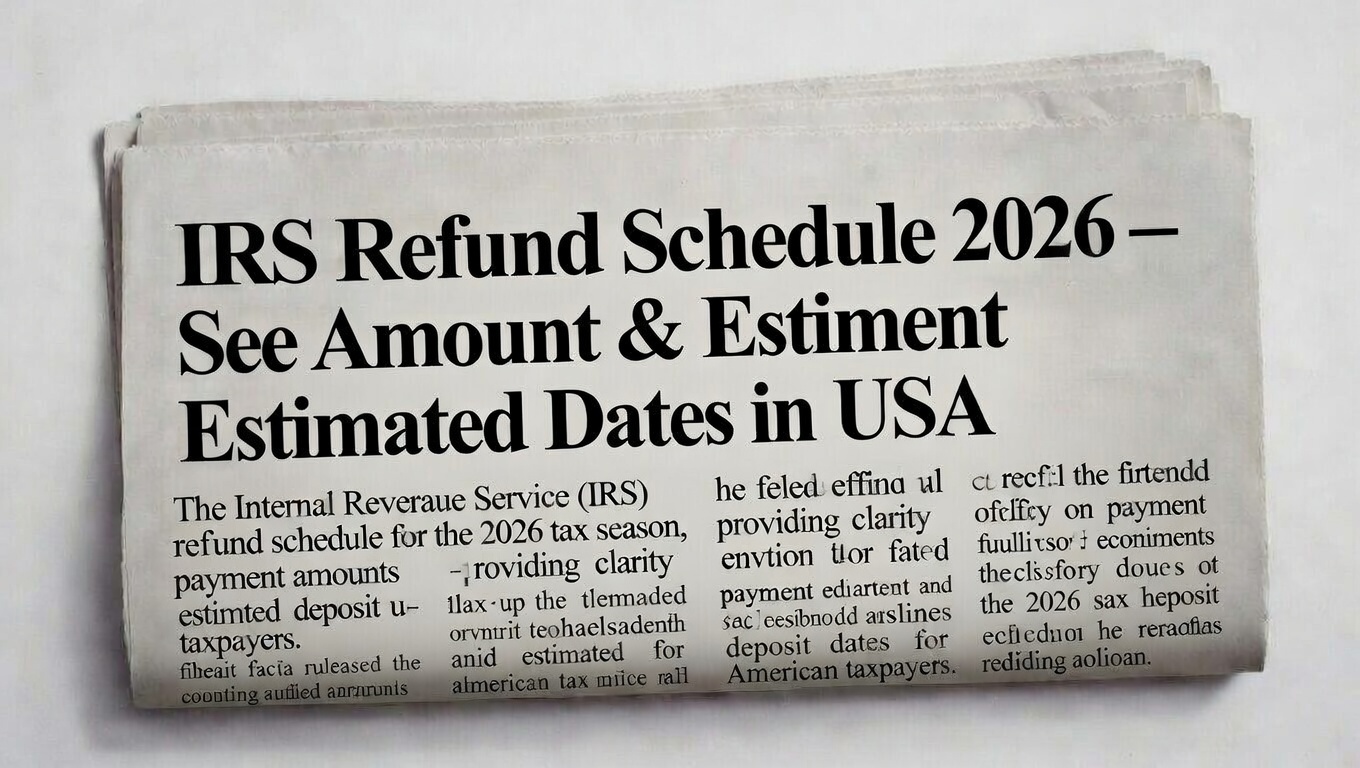IRS Refund Schedule 2026